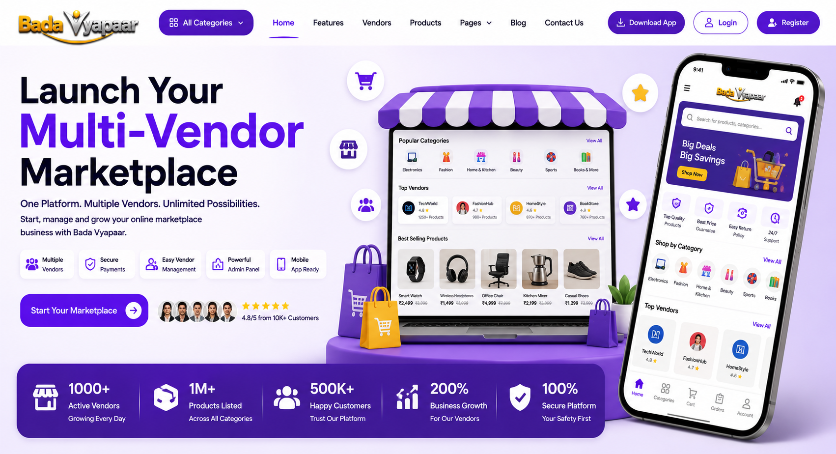 Multi-Vendor E Commerce Marketplace