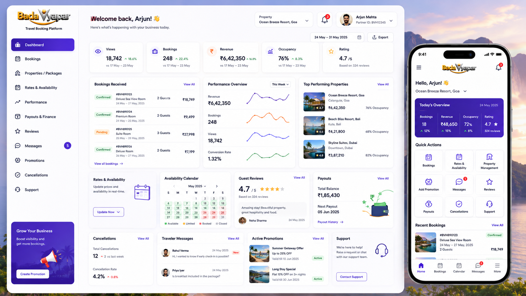 Travel Partner Dashboard and Operations